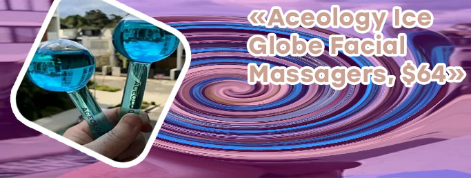 Aceology blue ice globe facial massager