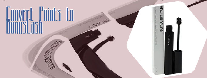 Brown mascara on black lashes