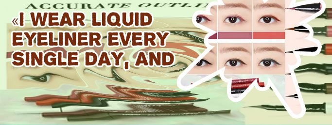 Burgundy liquid eyeliner