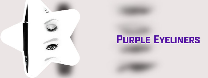 Dark purple liquid eyeliner