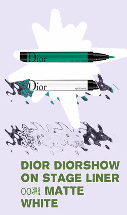 Dior matte white eyeliner