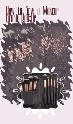 Make up brush bag