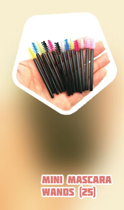 Mini mascara wand applicators