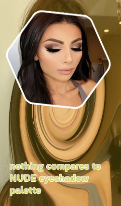 Nude eye makeup