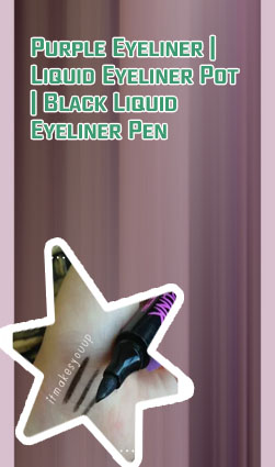Purple eyeliner pen