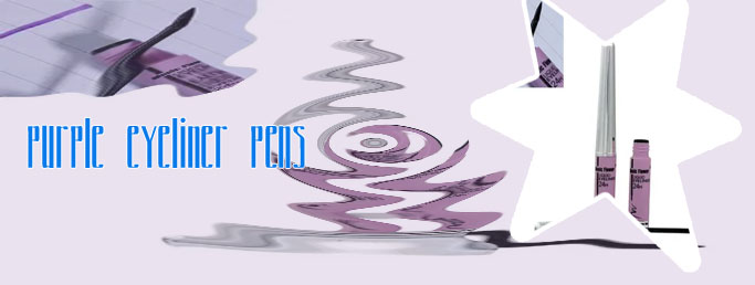 Purple liquid eyeliner pen
