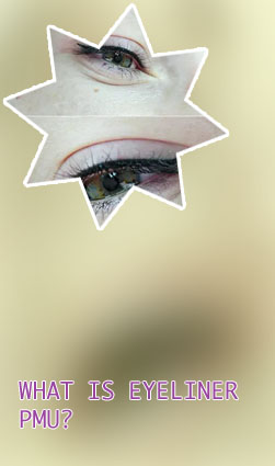 Tattooed winged eyeliner